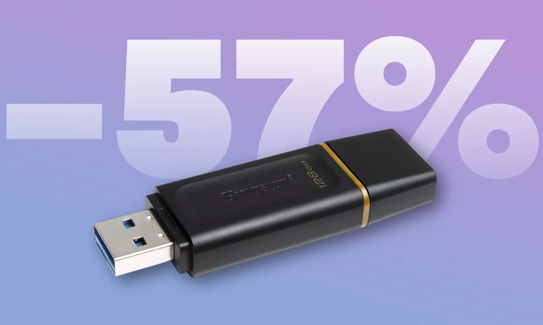 Penna USB Kingston da 128GB a prezzo STRACCIATO su Amazon (-57%)