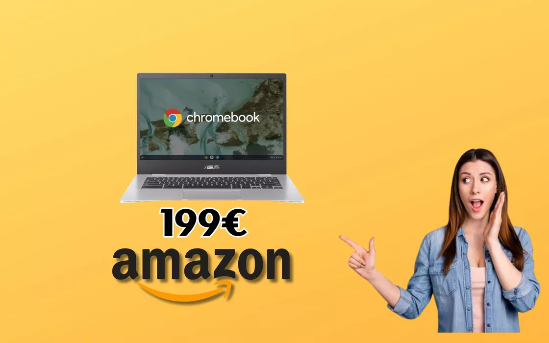 Spendi solo 199 € per l'ASUS Chromebook da 14