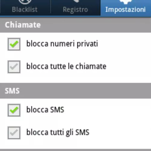 Bloccare chiamate e SMS indesiderati su Android con l'applicazione Calls Blacklist