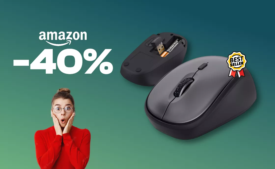 Il mouse wireless di Trust costa solo 8,99€: non è uno scherzo (-40%)