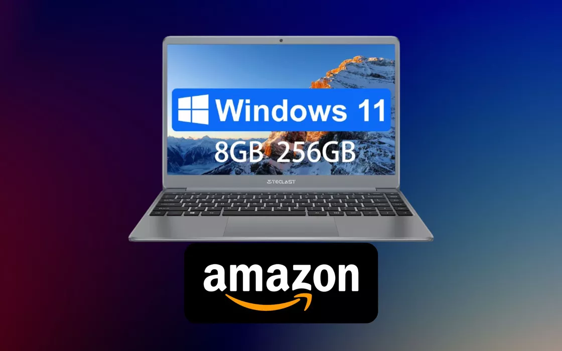 Laptop TECLAST F7 con 8+256GB su Amazon a poco più di 200 euro