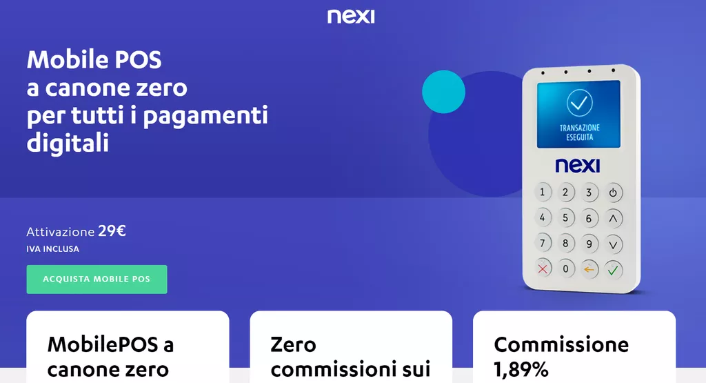 Scopri Nexi Mobile POS: attiva il servizio a soli 29 euro