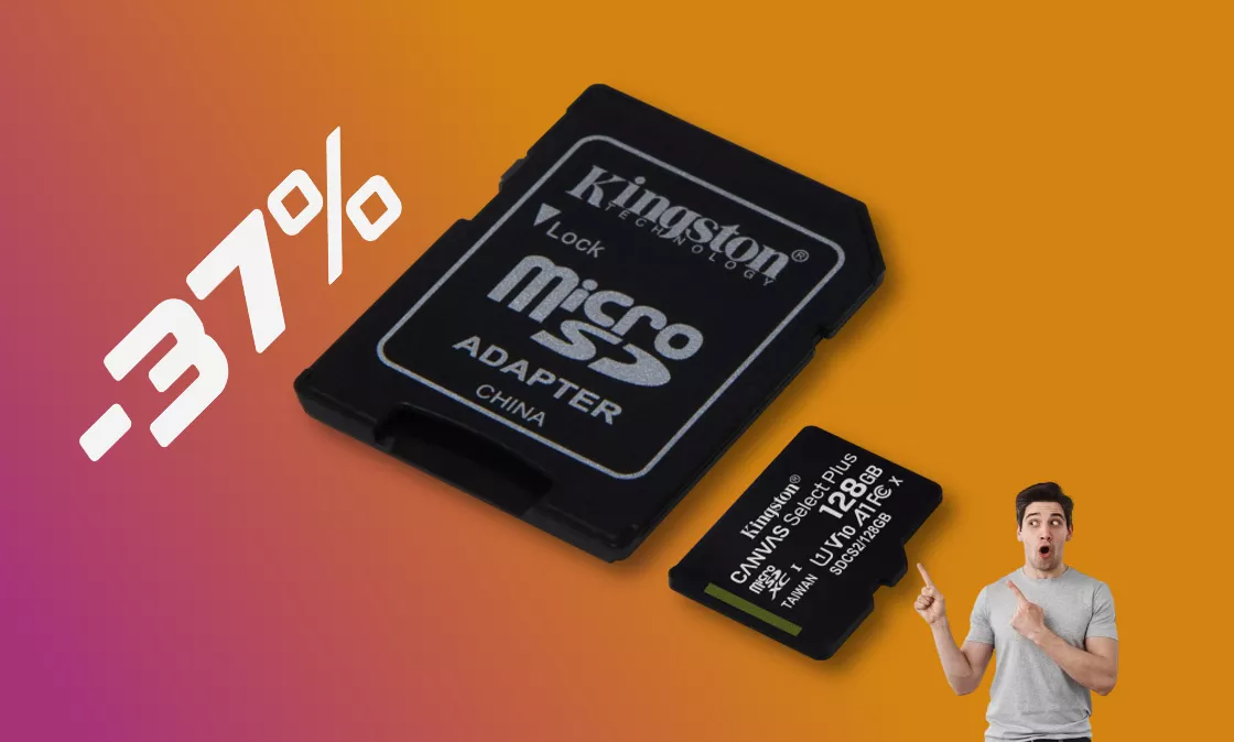 La microSD Kingston che stanno acquistando TUTTI oggi è SCONTATA del 37%