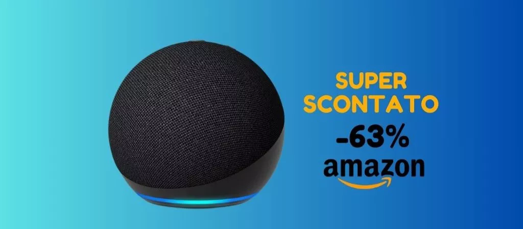 Altoparlante Intelligente Echo Dot oggi SCONTATO del 63% su Amazon!