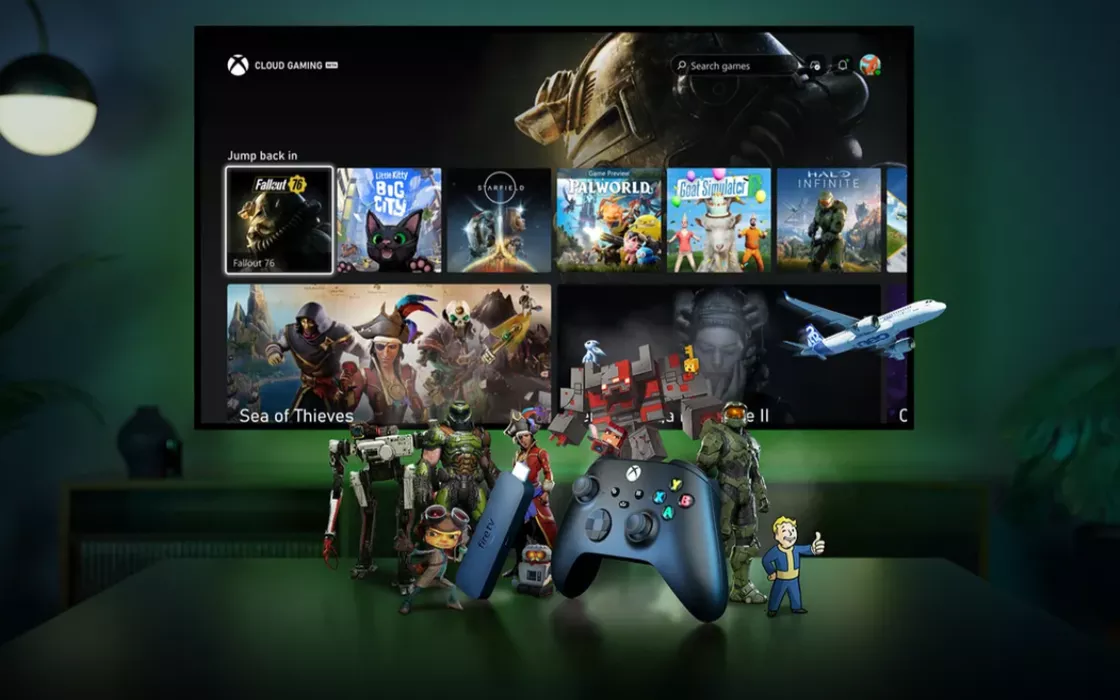 Microsoft: disponibile l'app Xbox Cloud Gaming su Fire TV Stick