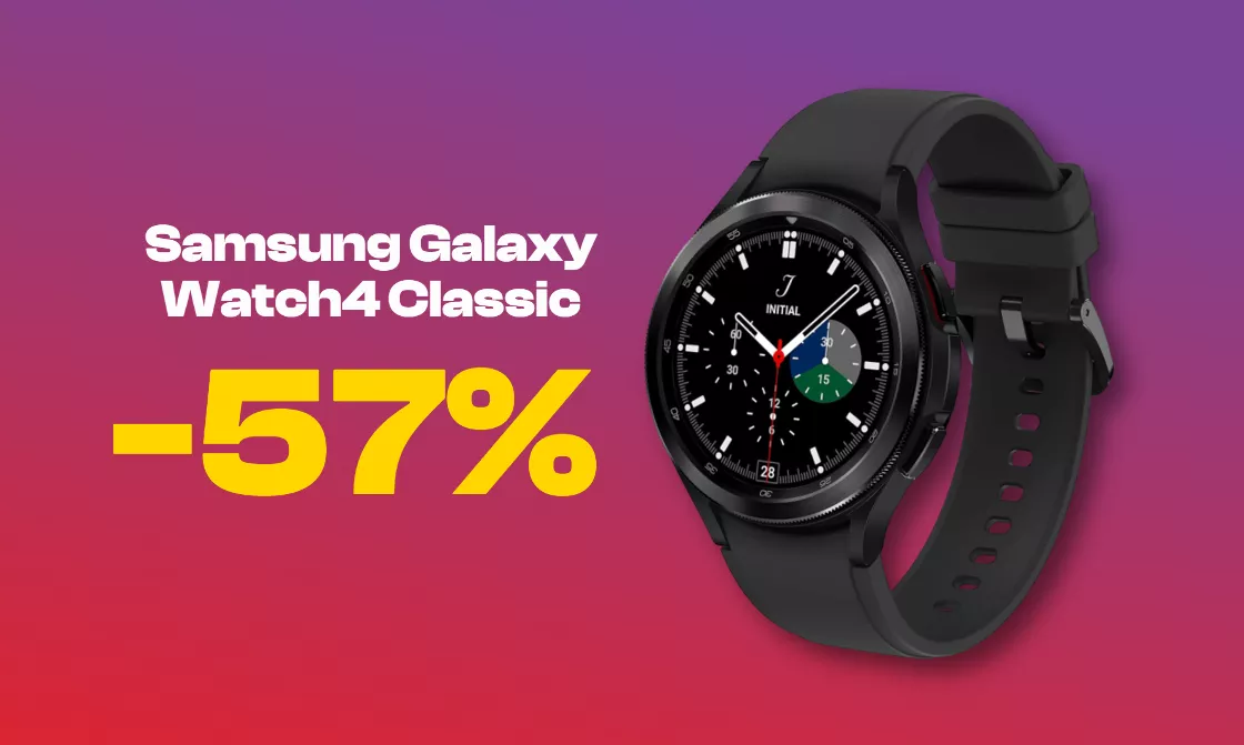 Samsung Galaxy Watch4 Classic: sconto SHOCK del 57%