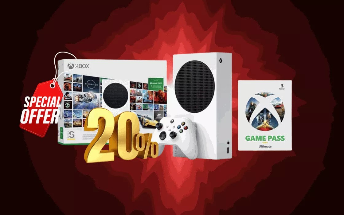 Xbox Series S + 3 mesi Game Pass: OCCASIONE pazza valida solo per 24h su Amazon