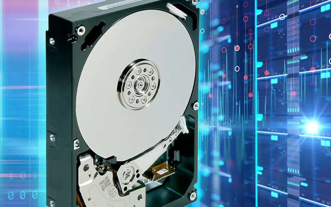 Hard disk Toshiba MG10 da 20 Terabyte: 10 piatti a elio e tecnologia FC-MAMR per aumentare le capacità