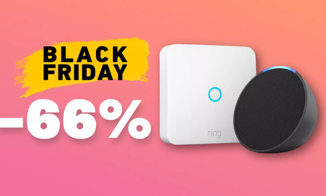 Ring Intercom e Echo Pop: -66% sul bundle con il Black Friday Amazon