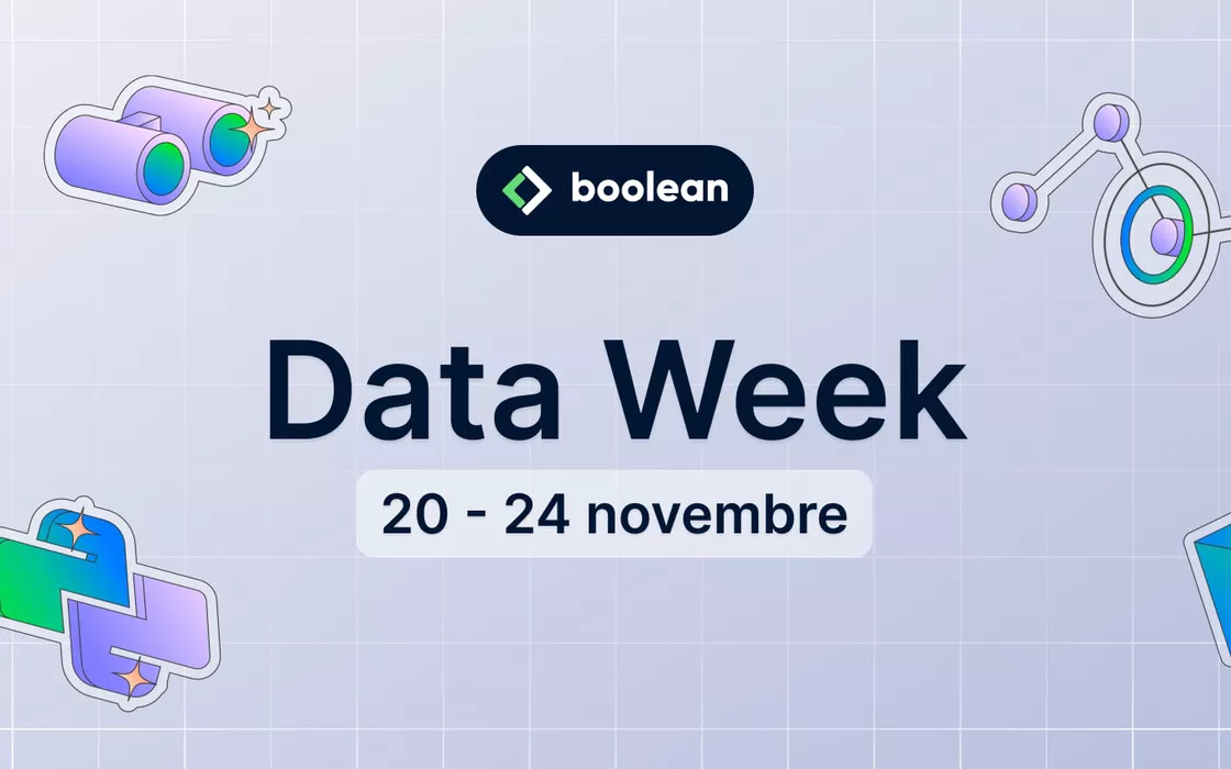 Boolean Data Week: il primo passo nella Data Science, dal 20 novembre