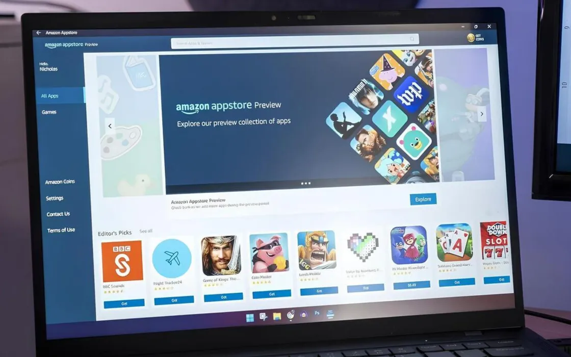 Amazon, su Windows 11 il suo Appstore per sviluppatori Android