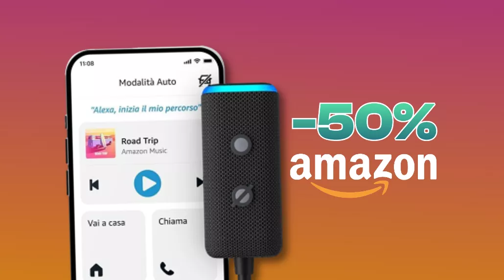 Echo Auto (2ª gen) al 50% su Amazon: un AFFARE per la tua vita smart