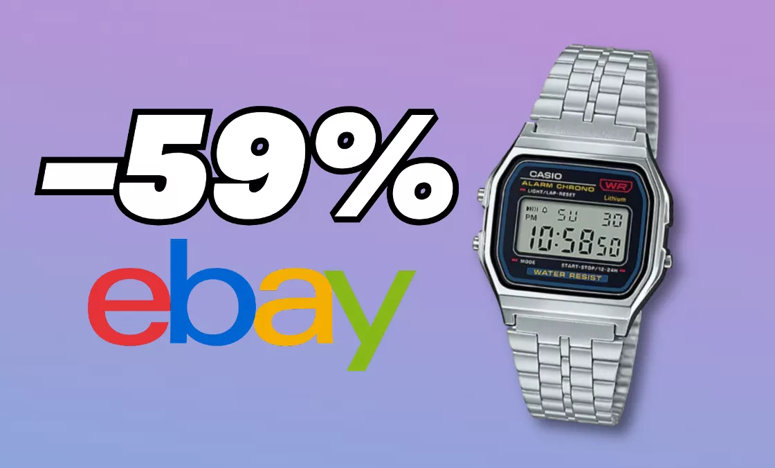 Orologio Casio al 59% su eBay: un grande classico a prezzo stracciato