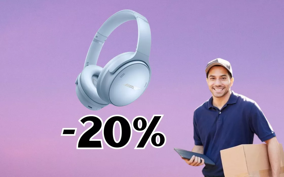 Le CUFFIE più potenti sono le BOSE QuietComfort, oggi sono in SCONTO