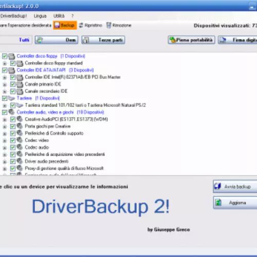 Uno strumento per creare una copia di backup dei driver