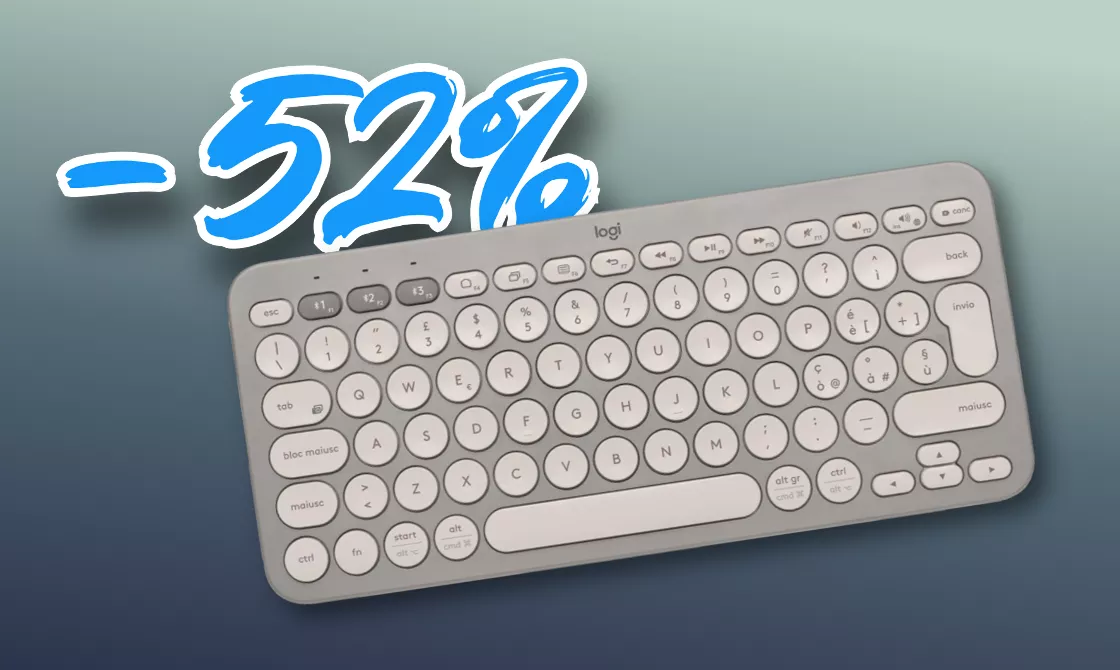 Logitech K380, la tastiera COMPATTA e multidispositivo (-52%)