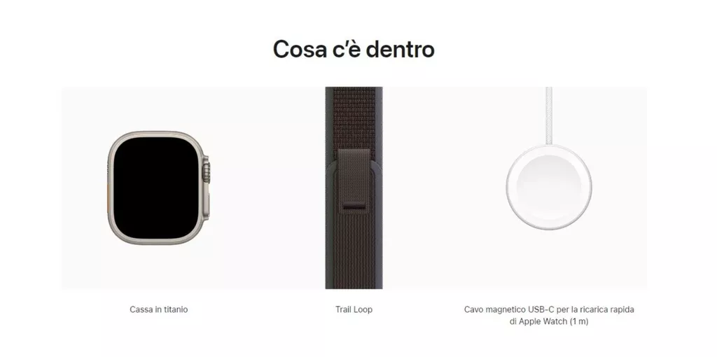Apple Watch Ultra 2 - contenuto confezione