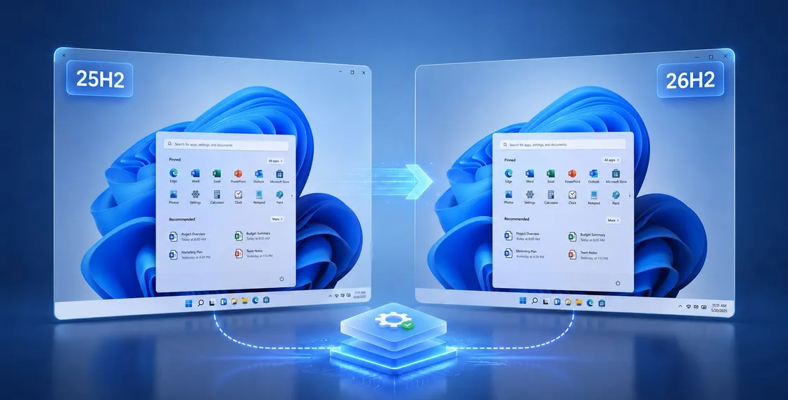 Windows 11 26H2 e 25H2 sono quasi lo stesso sistema: ecco perché