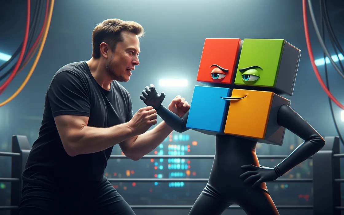 Elon Musk lancia Macrohard: la software house AI che sfida Microsoft