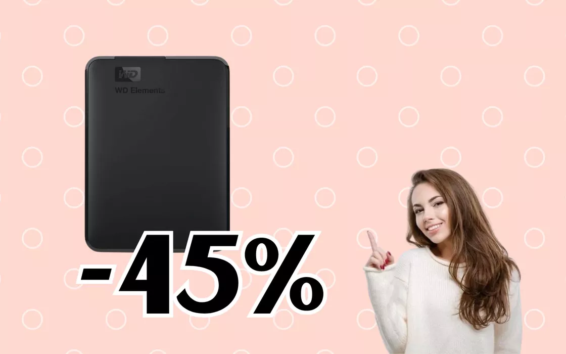 Mai più problemi di MEMORIA, ecco l'hard disk da 2TB in SCONTO del 45%