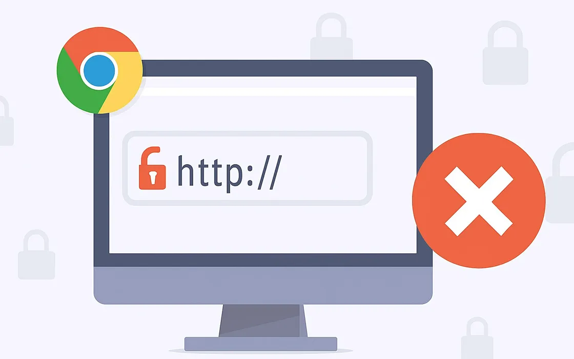Chrome blocca i siti HTTP e impone HTTPS per tutti: le date da ricordare