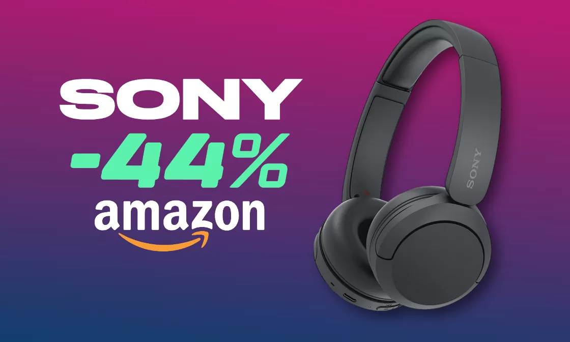 Sony WH-CH520: sconto WOW del 44% e consegna in meno di 24h