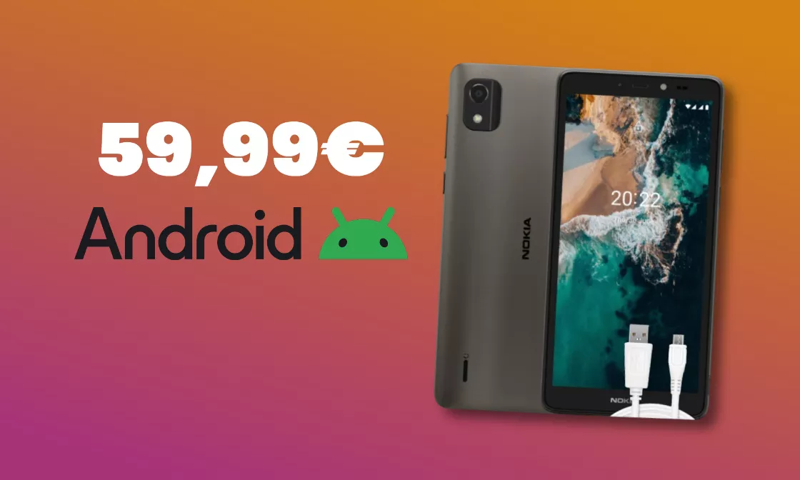 Oggi ti bastano 59,99€ per uno smartphone Android di Nokia