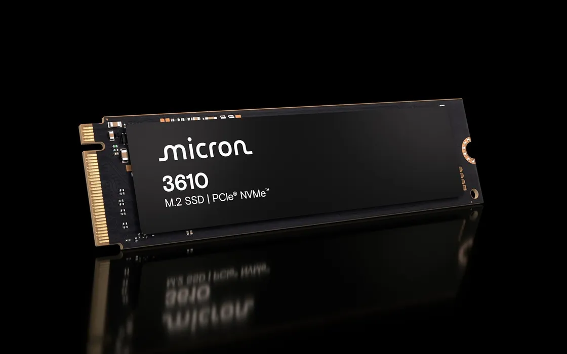 Micron 3610: primo SSD PCIe 5.0 con QLC NAND, fino a 4 TB in formato M.2 2230 ultracompatto