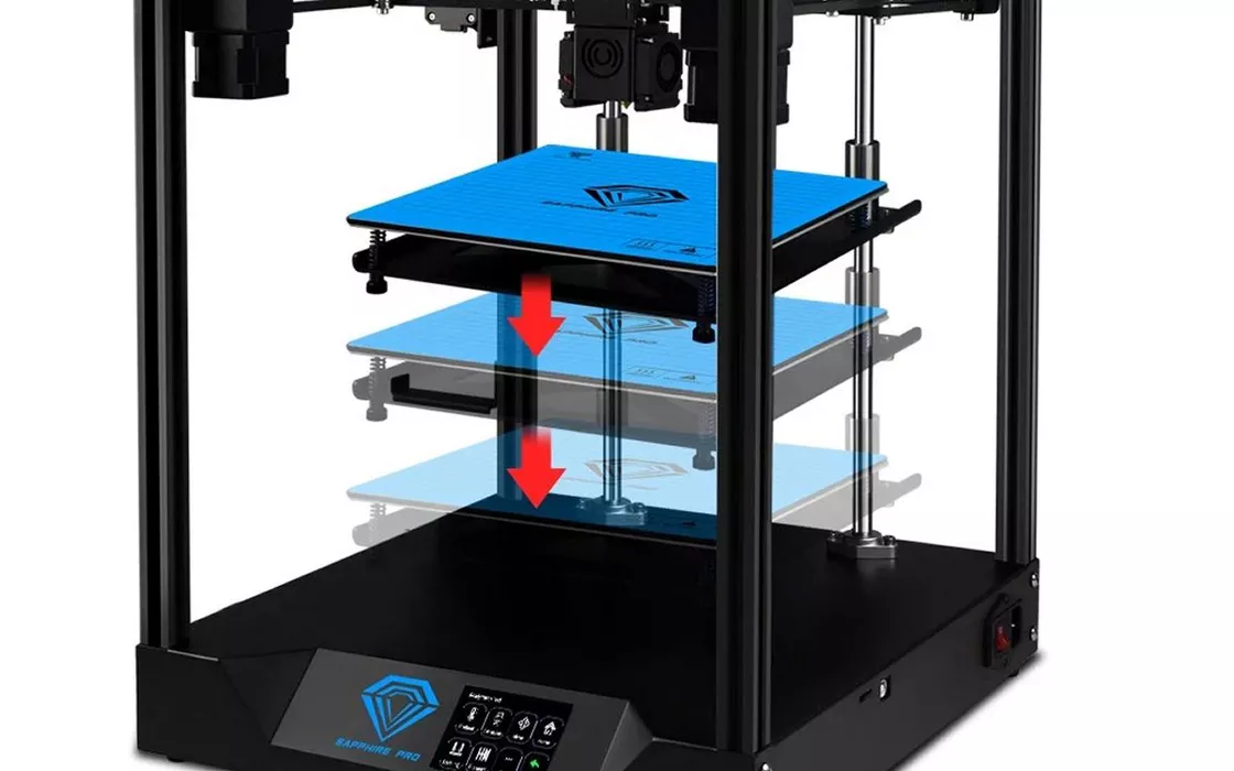 Stampante 3D Sapphire Pro CoreXY in offerta speciale: come si presenta e come funziona