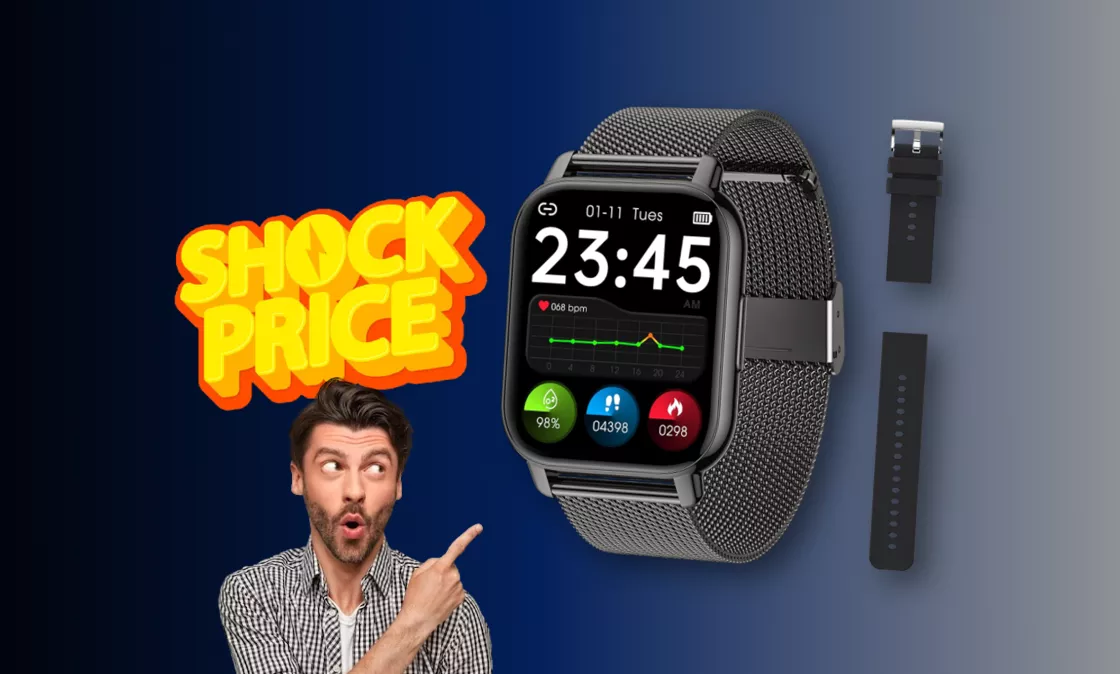 Smartwatch con monitoraggio del battito cardiaco: prezzo BOMBA su Amazon