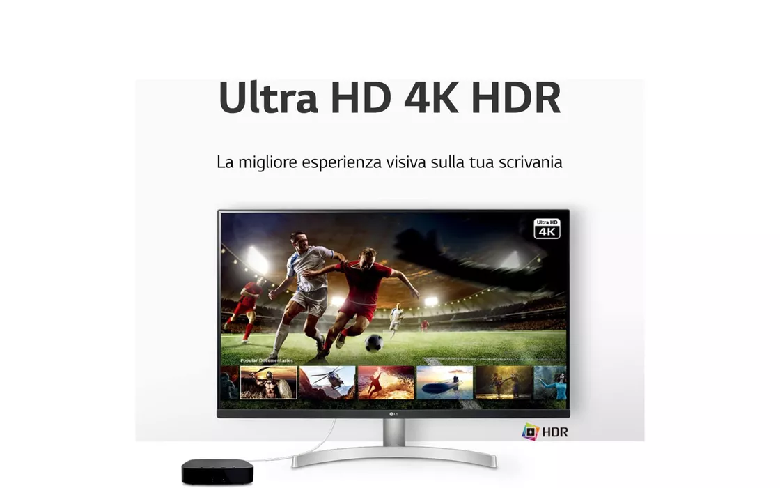 Monitor LG da 27 pollici con risoluzione 4K e HDR 10 in promo speciale su Amazon