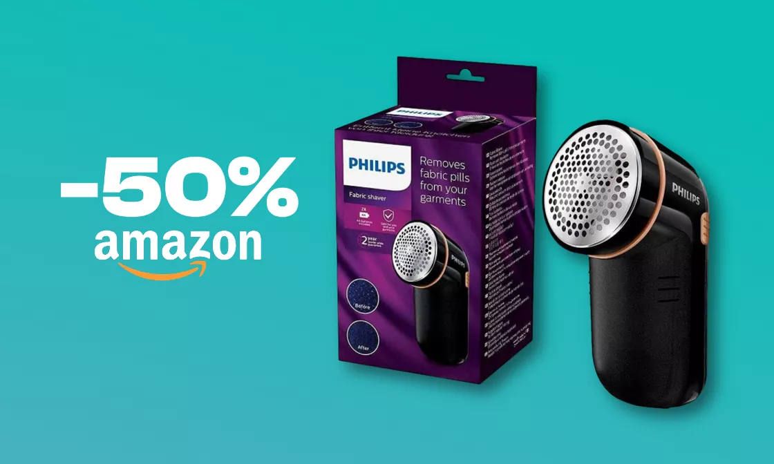Levapelucchi Philips al 50% su Amazon: i tuoi capi sempre al TOP
