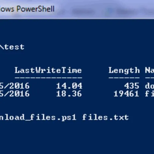 Scaricare file automaticamente con Powershell