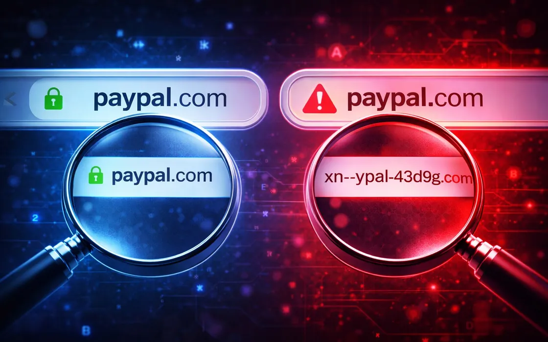 Questi URL sono identici… ma uno è falso: il trucco invisibile che inganna milioni di utenti