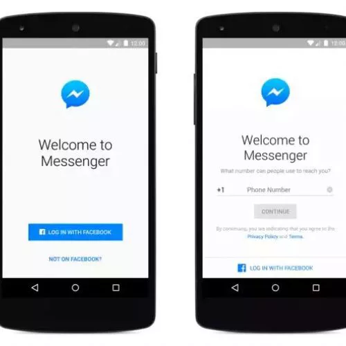 Facebook Messenger: login con il solo numero di telefono
