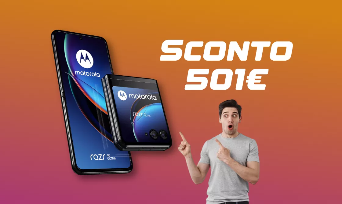 Il ritorno del MITO: il Motorola RAZR 40 Ultra è scontato di 501€