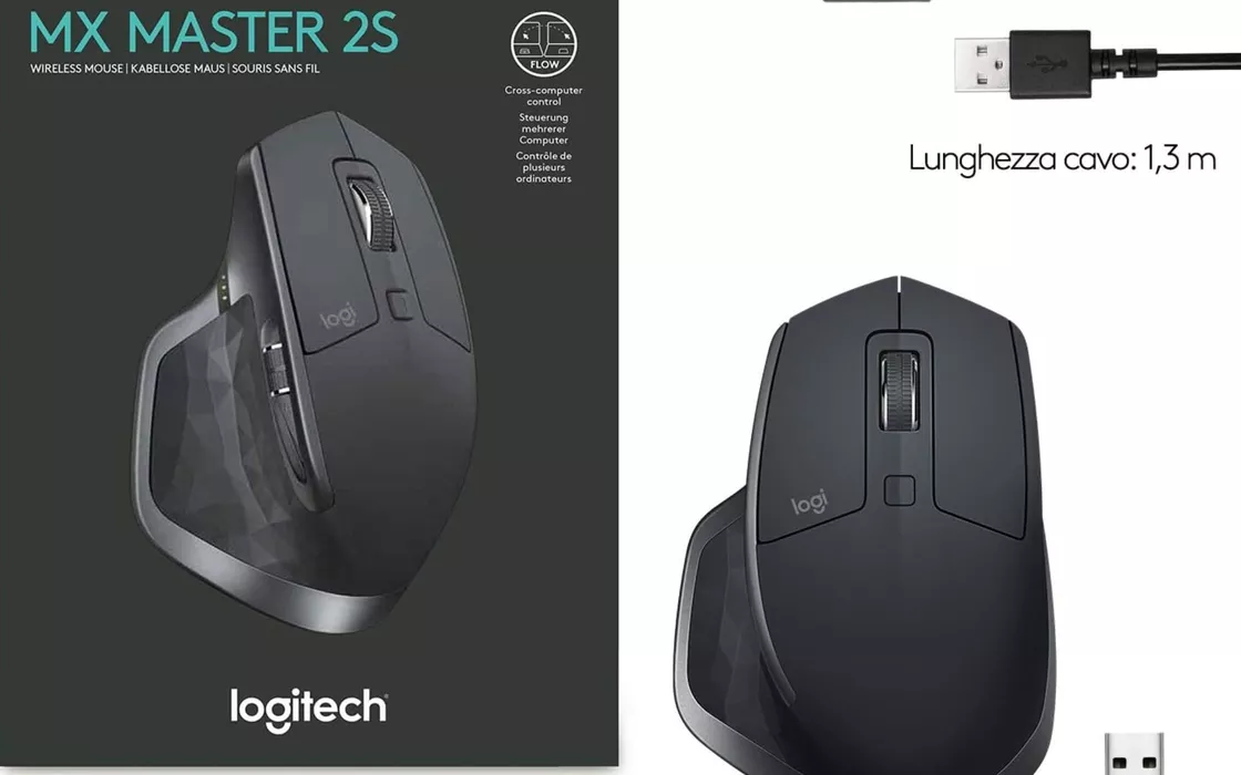 Mouse Logitech MX Master Wireless che funziona su qualsiasi superficie in promo su Amazon