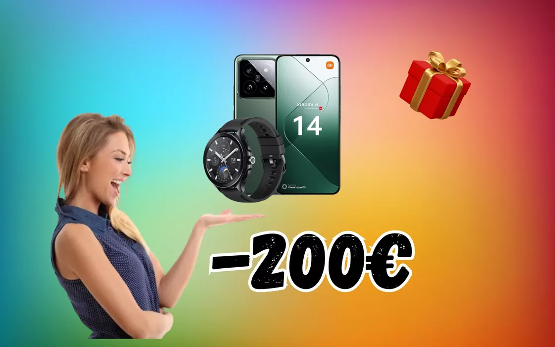 Xiaomi 14 e Watch 2 PRO in regalo su Amazon, BOMBA con 200 € di sconto