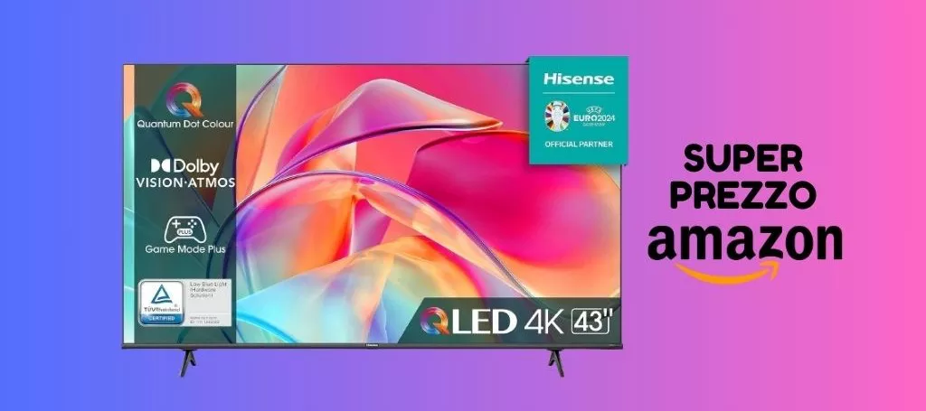 SOLO PER OGGI: tv Hisense da 43 pollici a PREZZO SCONTATO su Amazon!