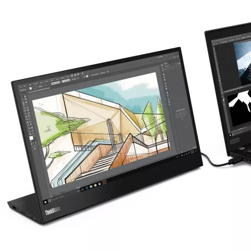 Lenovo presenta il monitor portatile ThinkVision M14 con due porte USB-C