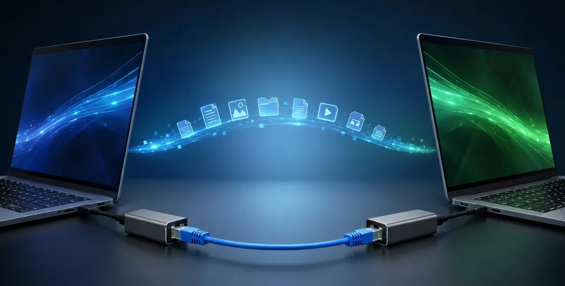 EtherTransfer trasferisce file tra due PC con un cavo Ethernet: serve davvero un crossover?