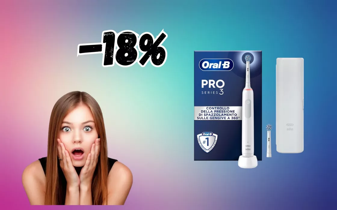 Lava e SBIANCA i denti con lo SPAZZOLINO elettrico Oral-B, il prezzo è STRACCIATO