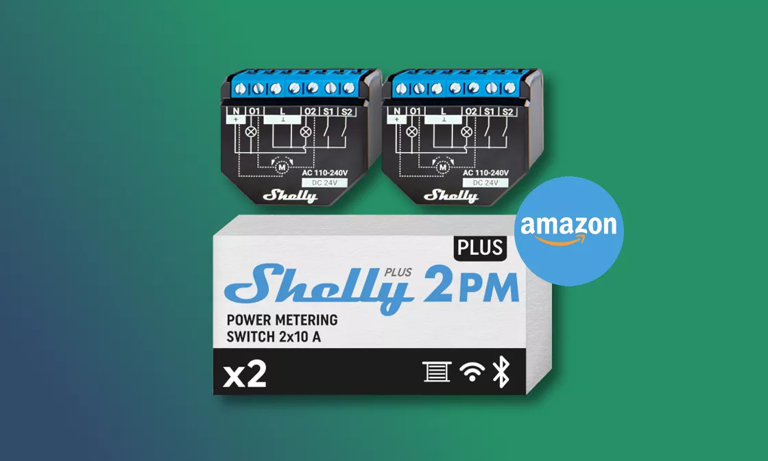 Shelly Plus 2PM con Wi-Fi e Bluetooth: il bundle con interruttori a relè in SUPER OFFERTA