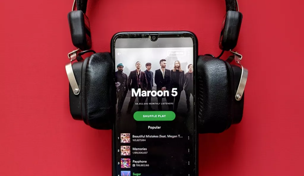 Spotify in uso su smartphone