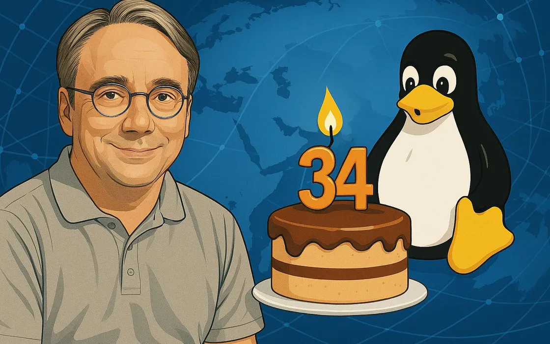 Linux compie 34 anni: da “hobby personale” di Linus Torvalds a pilastro globale dell’IT