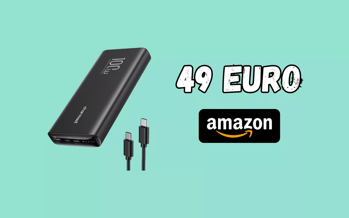 La powerbank da 100W che ricarica anche i notebook in super offerta su Amazon