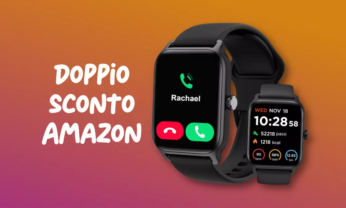 Poco più di 40€ per uno smartwatch per notifiche, fitness e salute!