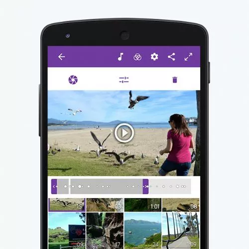 Montaggio video su Android con Premiere Clip
