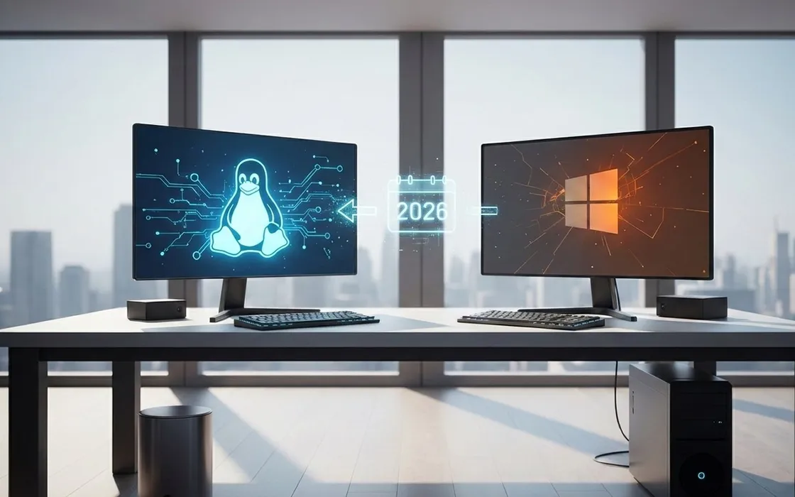 Perché Linux potrebbe finalmente conquistare il desktop nel 2026: cosa cambia rispetto a Windows