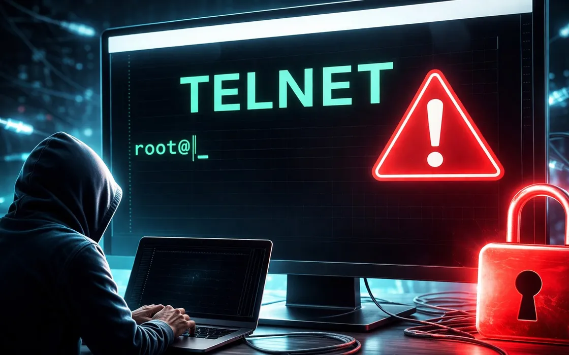 Grave vulnerabilità Telnet: accesso root senza autenticazione